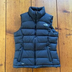 North Face black puffy vest